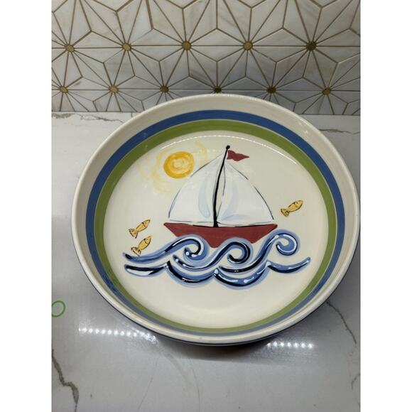 Heather Lane Beach Pottery | Serving Bowl or Chip Dish | Signed‎ - Picture 1 of 5